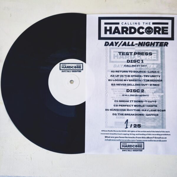 Calling The Hardcore - Day/All-Nighter Album - Test Press Copy